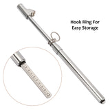 MEASUREMAN Heavy Duty Dual Head Truck Tire Gauge, Solid Brass Body, Aluminum Slide, with Hook, Range 10-150psi  5pieces
