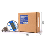 Measureman 2-1/2" dial, Digital Industrial Pressure Gauge with 1/4"NPT lower mount, stainless steel case and connection, 0-1000psi/bar, 1%,Battery Powered, With LED light