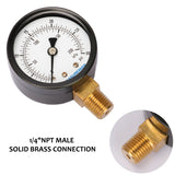 Measureman 2" Steel Gas Pressure Test Gauge Assembly, 3/4" FNPT Connection, 0-30 psi/kpa, -3-2-3% Accuracy