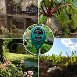 MEASUREMAN 3-in-1 Soil Tester with Moisture/Light/pH Test for Plants, Gardening Tool for Indoor & Outdoor, Great for Gardens, Lawn, Farms, Balcony, No Batteries Required
