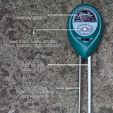 MEASUREMAN 3-in-1 Soil Tester with Moisture/Light/pH Test for Plants, Gardening Tool for Indoor & Outdoor, Great for Gardens, Lawn, Farms, Balcony, No Batteries Required