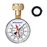 Measureman 2-1/2" Water Pressure Test Gauge, 3/4" Female Hose Thread, 0-200 psi/kpa with Maximum Pressure Memory