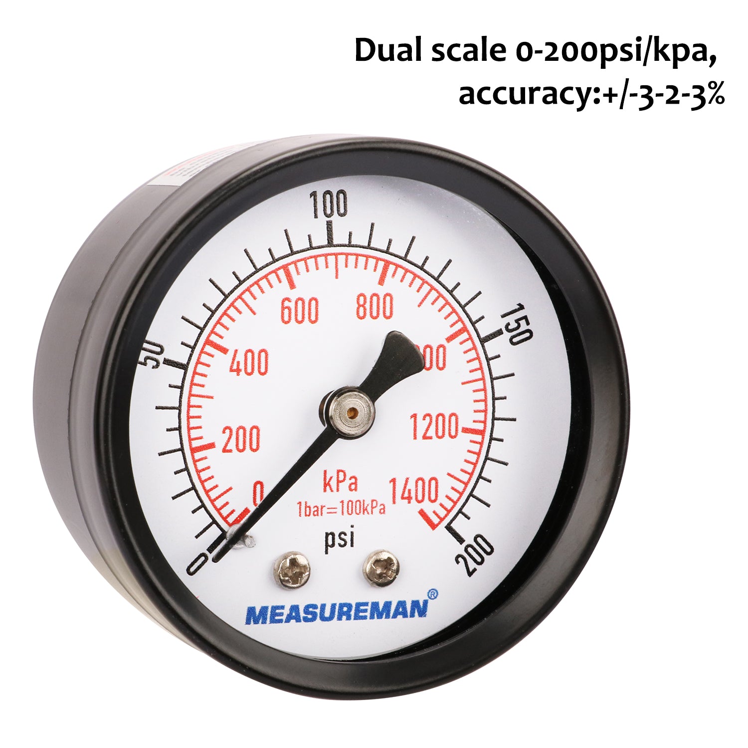Measureman Economic Dry Pressure Gauge Air Compressor Pressure