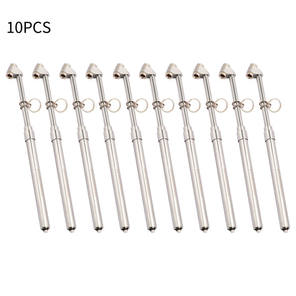 Measureman Heavy Duty Dual Head Truck Tire Gauge, Solid Brass Body, Aluminum Slide, with Hook, Range 10-150psi  10pieces