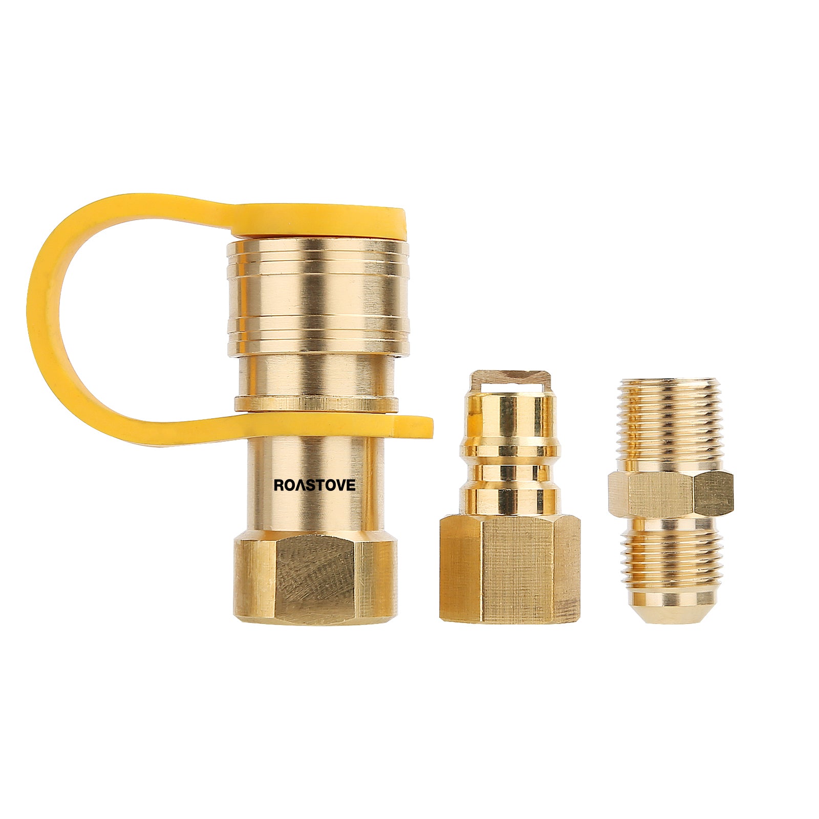 Roastove 3/8 Inch Natural Gas Quick Connect Fittings, LP Gas